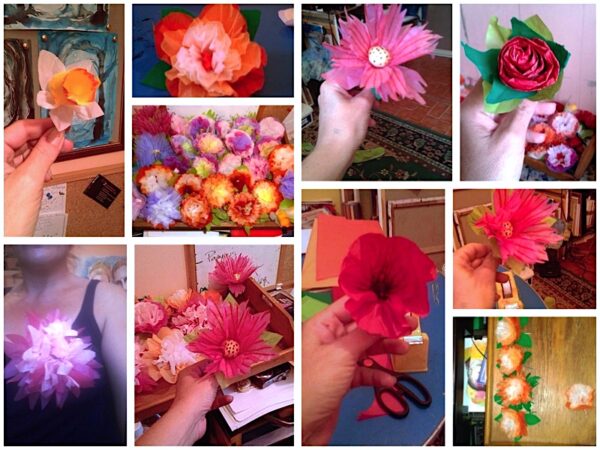 Fleurs en papier pour le défilé floral n°16