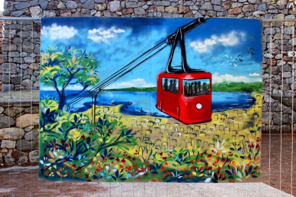 Graff au téléphérique du Faron n°2