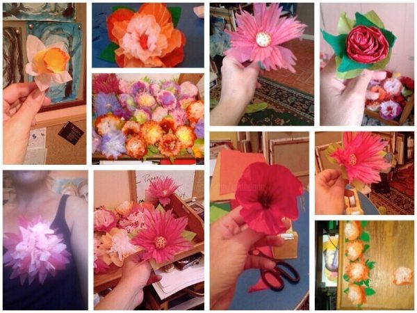 Fleurs en papier Artisanat : vignette n°1