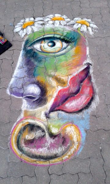 Street painting Noel Hyères 30/12/16 : vignette n°1