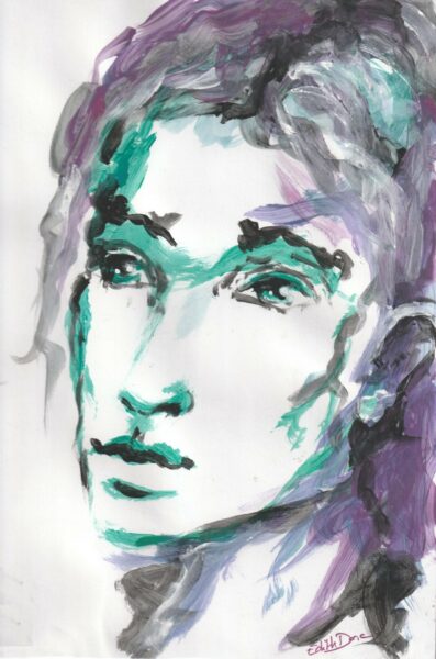 En mauve et vert n°2