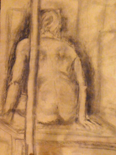Fusain de dos n°61